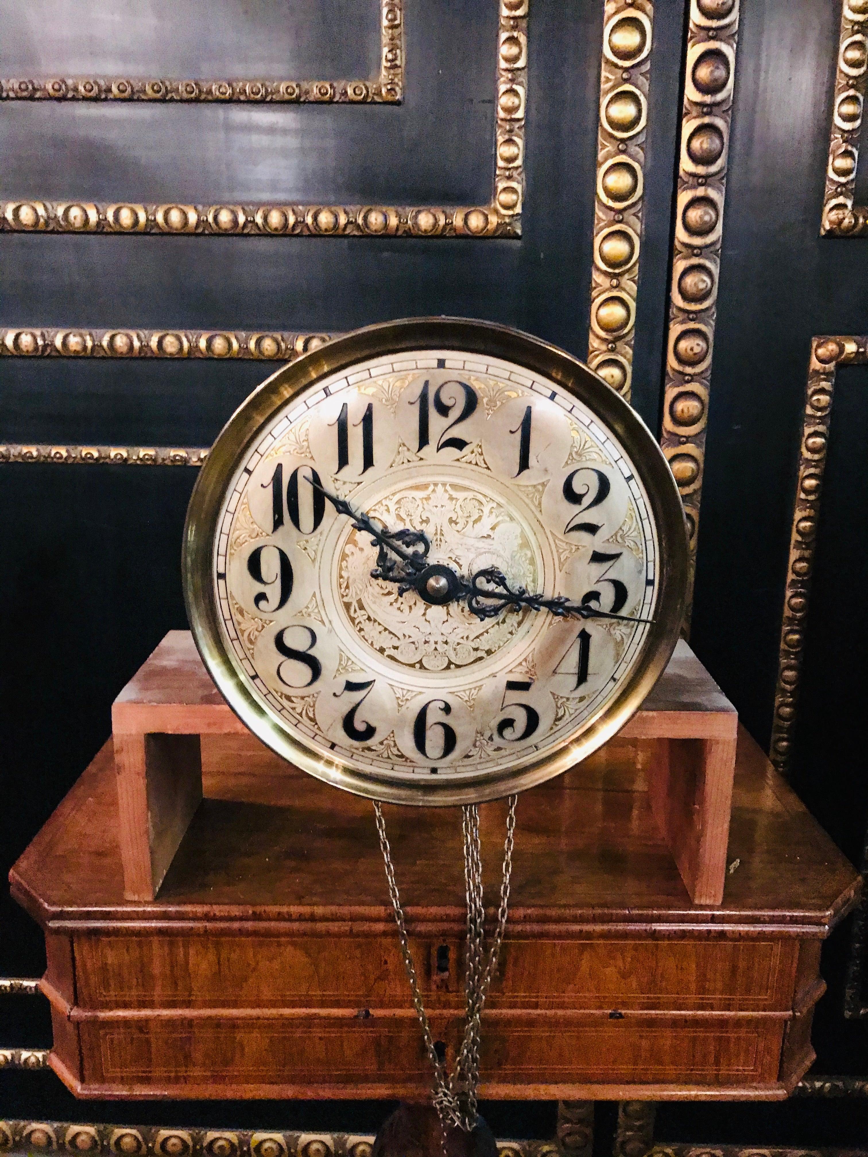 German Very Nice Wilhelminian Style Grandfather Clock Open, circa 1860