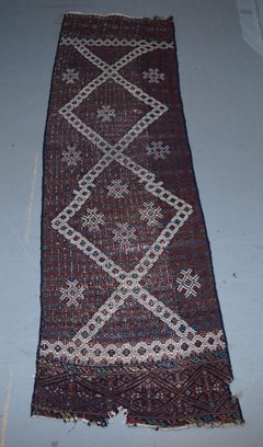 Very Old Antique Hand Knotted Runner Rug Stunning Kilim Country House Charming