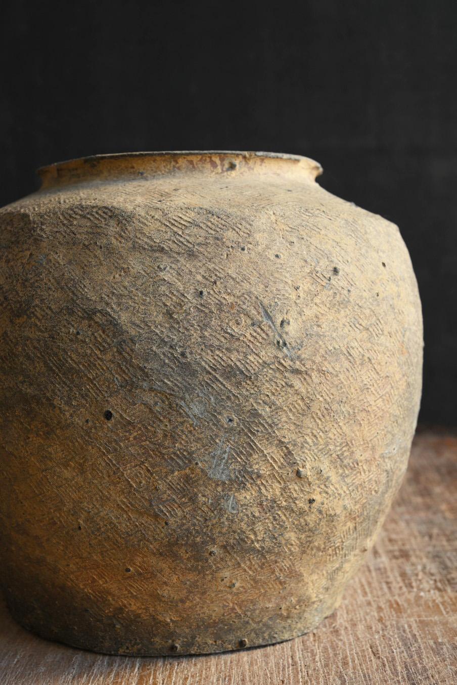 Sehr altes chinesisches antikes Keramikgefäß/Wabisabi-Vase/excavate Gegenstände im Angebot 4