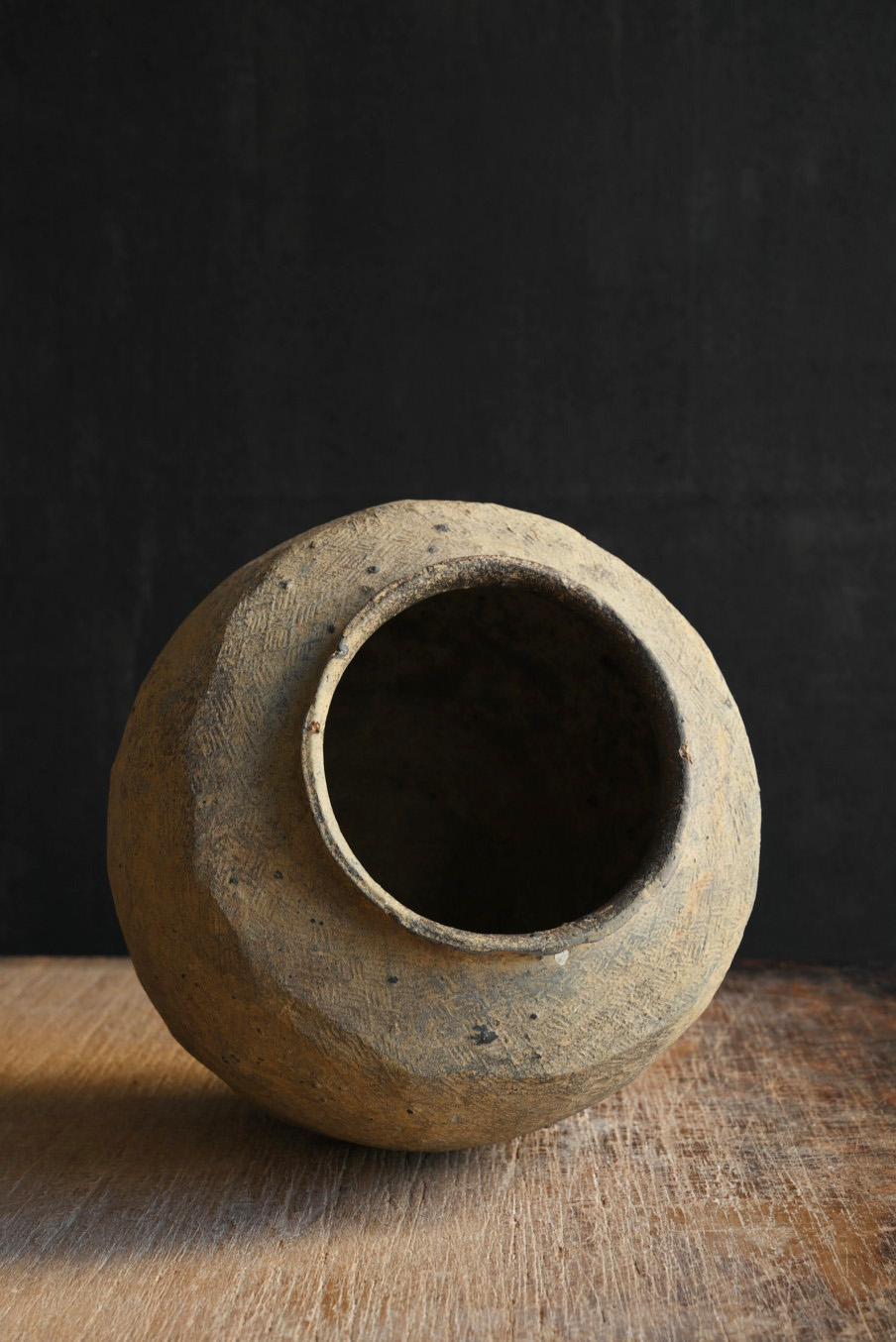 Sehr altes chinesisches antikes Keramikgefäß/Wabisabi-Vase/excavate Gegenstände im Angebot 6
