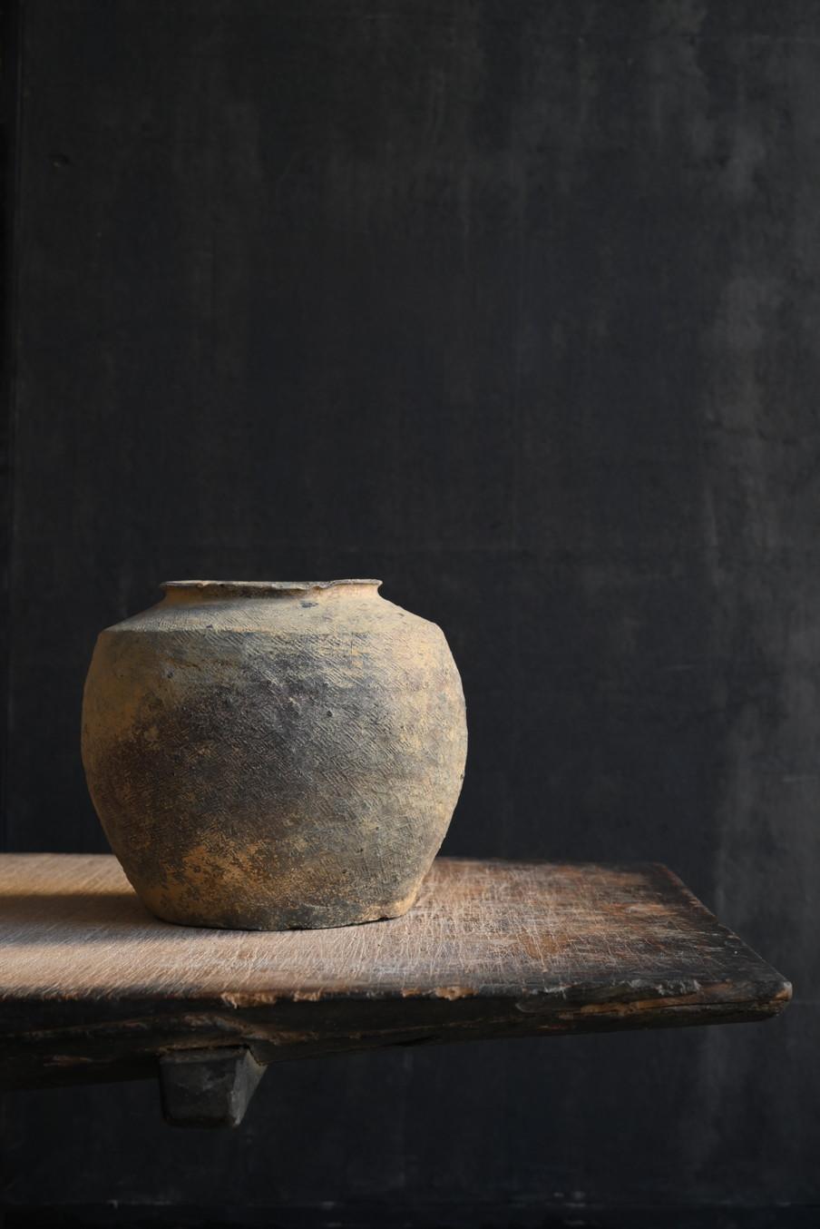 Sehr altes chinesisches antikes Keramikgefäß/Wabisabi-Vase/excavate Gegenstände (Chinesisch) im Angebot