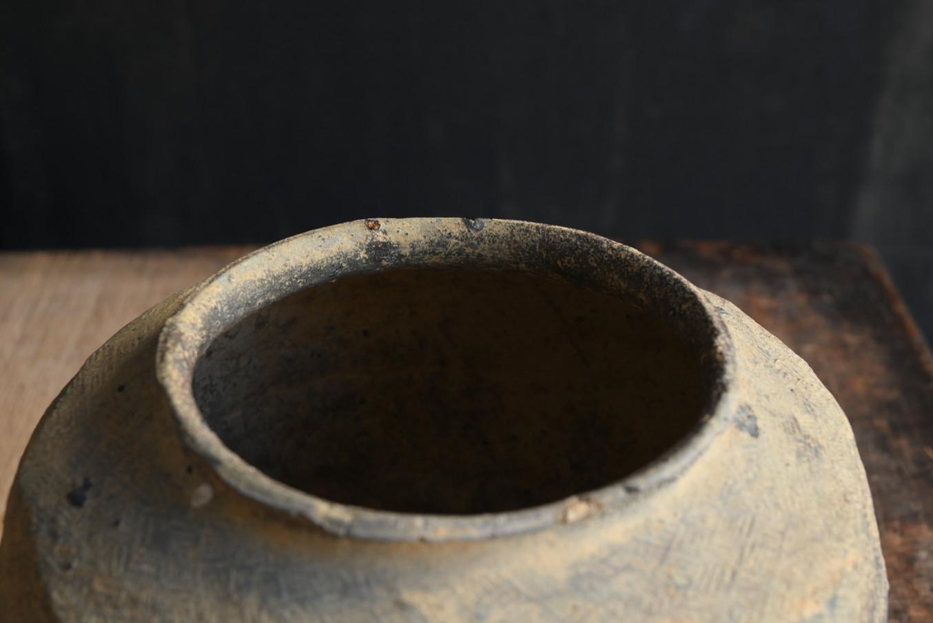 Sehr altes chinesisches antikes Keramikgefäß/Wabisabi-Vase/excavate Gegenstände im Angebot 1
