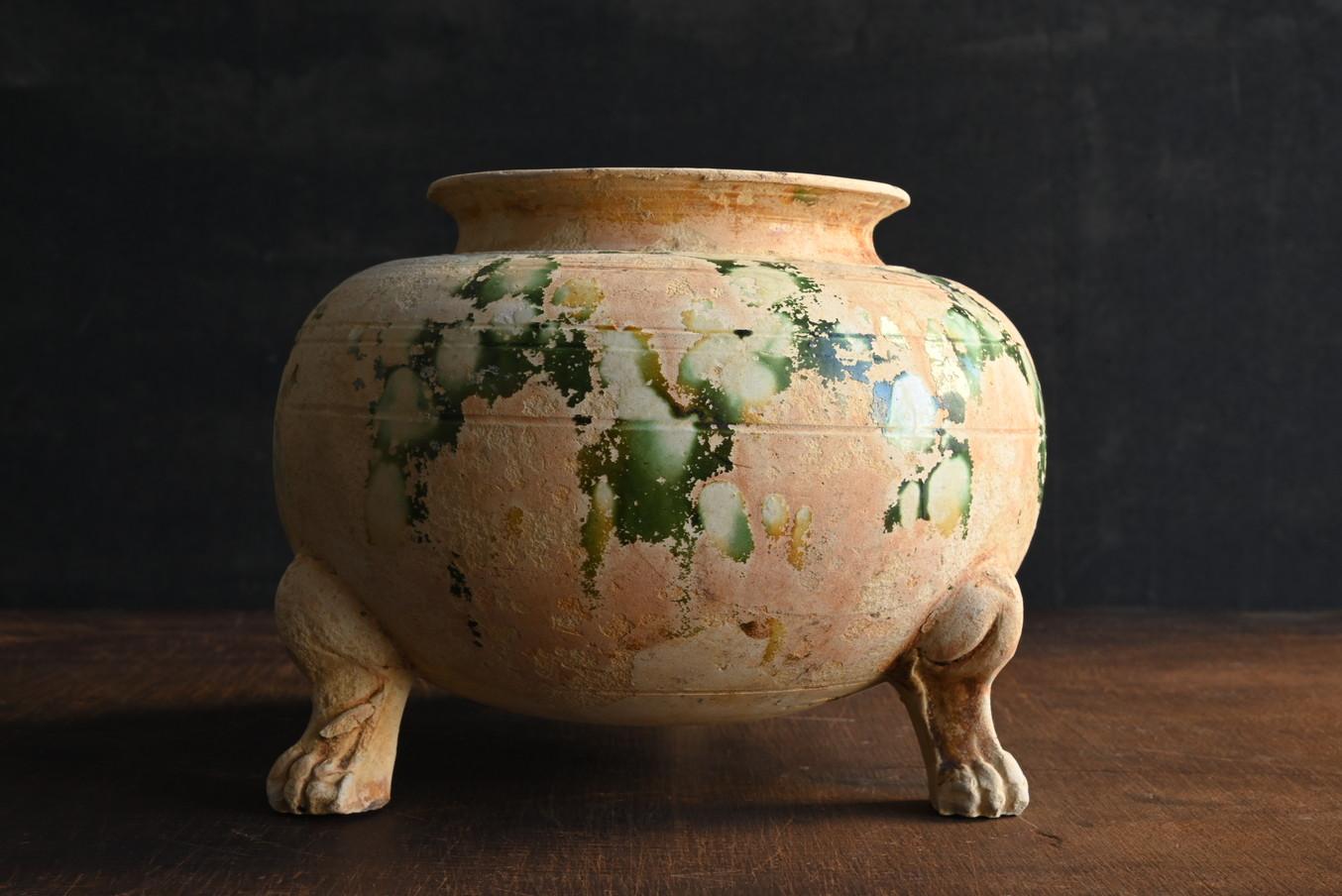Terracotta Vaso di ceramica cinese molto antico/Tang Dynasty/ceramica non ritrovata/merce da tomba in vendita