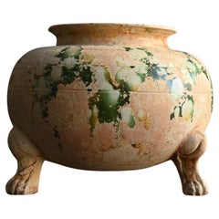 Very old Chinese pottery jar/Tang Dynasty/unearthed pottery/grave goods