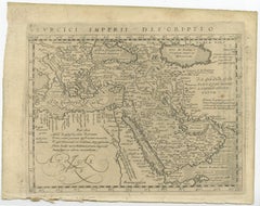Very Old Detailed Map of the Turkish Empire, Centering on Arabia, 1617