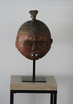 Very Old Helmet Mask Topped with a bird, MBALA, Congo, 19th/20th century