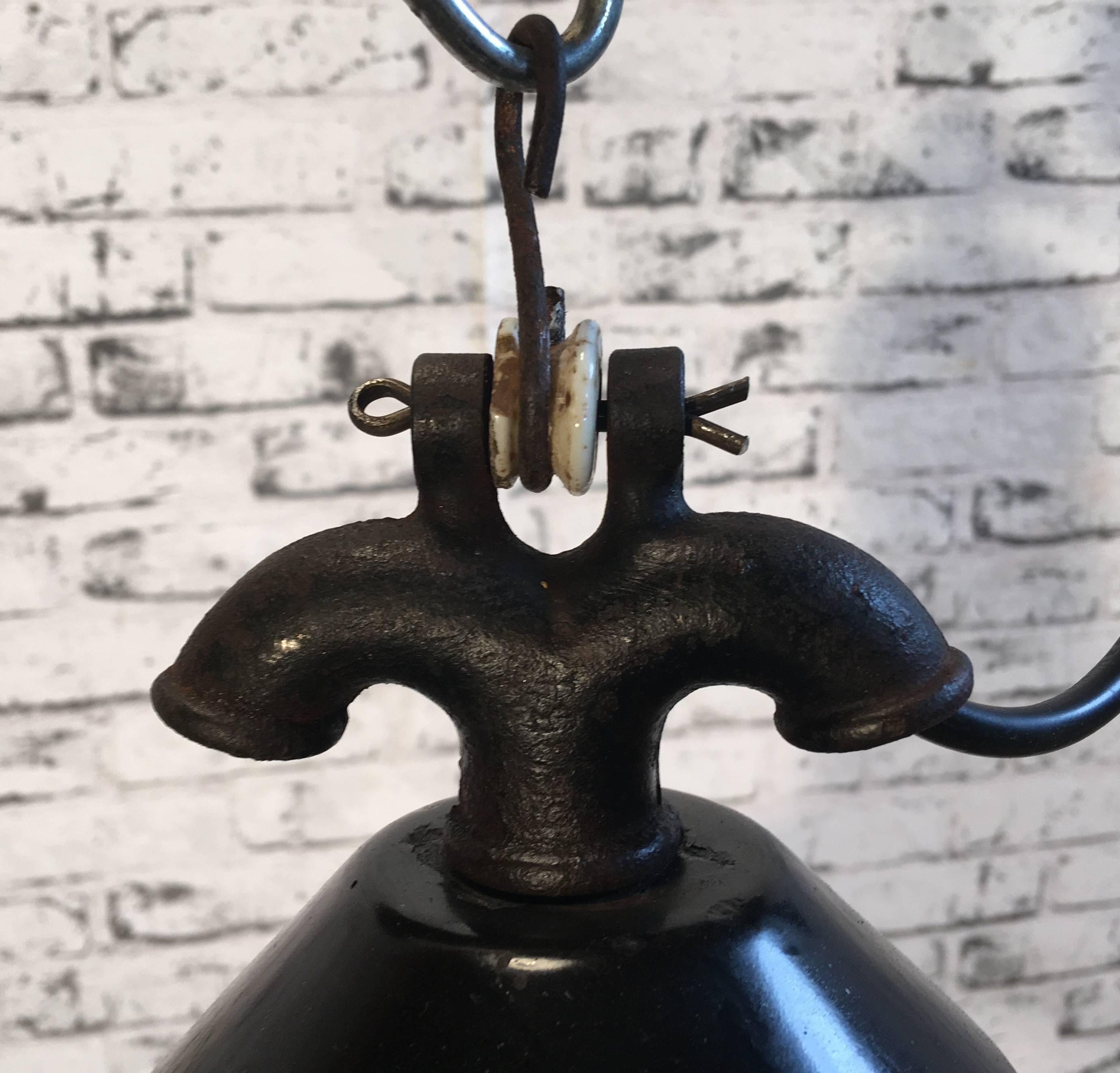 Bauhaus Very Old Industrial Black Lamp, 1920s