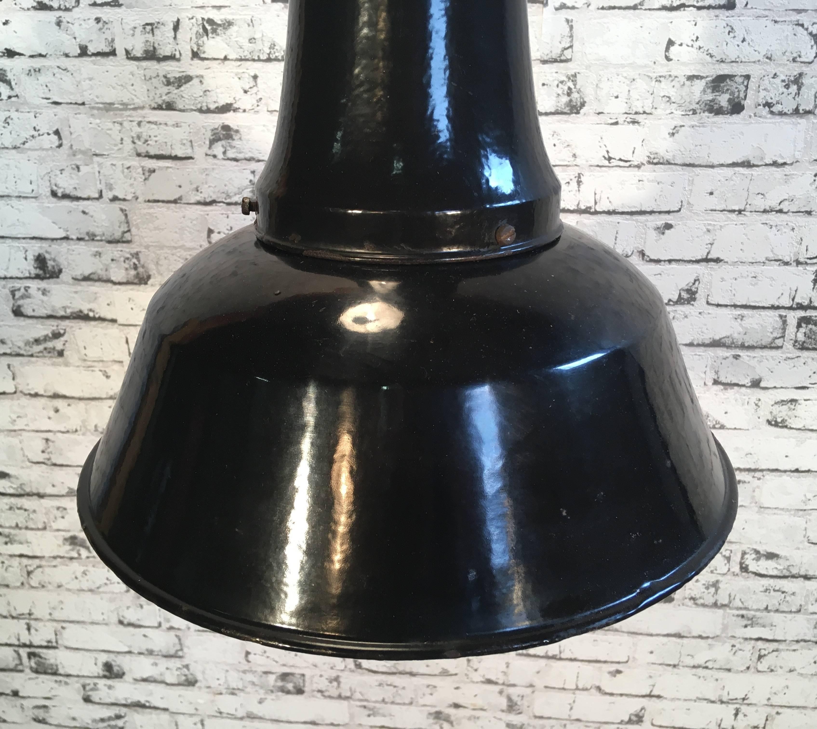 Very Old Industrial Black Lamp, 1920s 1