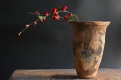 Very Old Japanese Earthenware / Antique Wabi Sabi Vase / before 9th Century