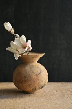 Very old Japanese excavated earthenware/Wabi Sabi vase