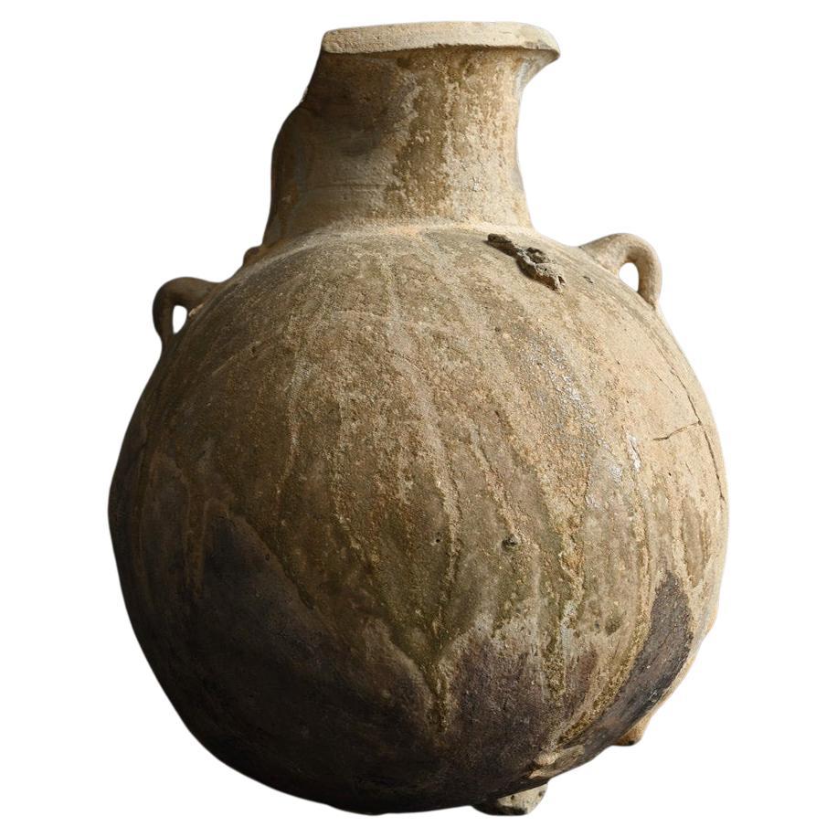 Sehr altes japanisches Keramikgefäß „Sueki“/schöne natürliche Glasur/Excavater Gegenstand