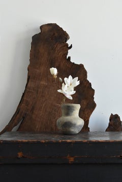 Very Old Korean Excavated Earthenware / Beautiful Baked Vase / Wabi Sabi Art