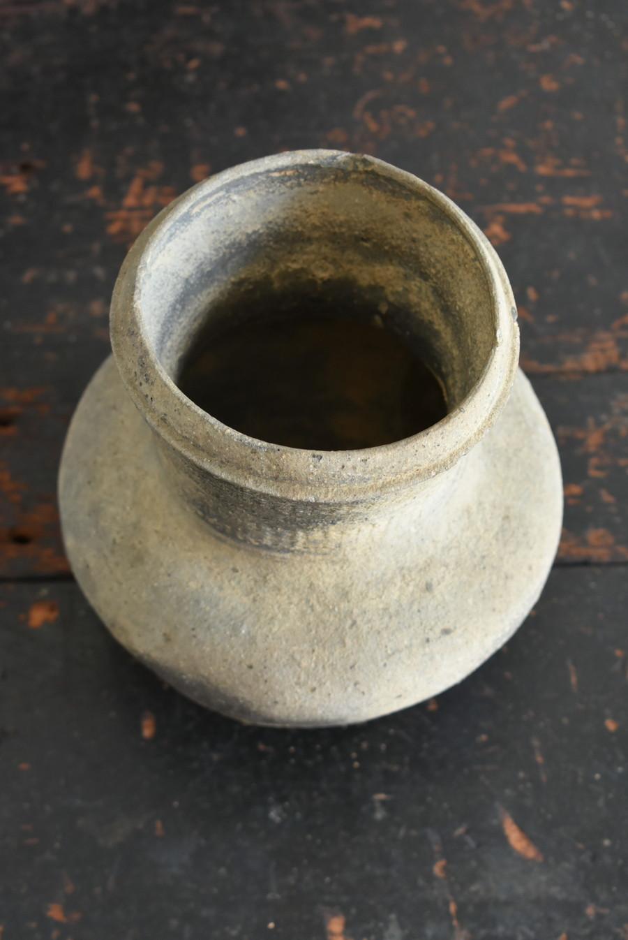 18th Century and Earlier Very Old Korean Excavated Earthenware / Beautiful Baked Vase / Wabi Sabi Art