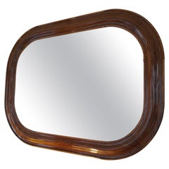 Very original large Louis Philippe oval mirror, 19th Century