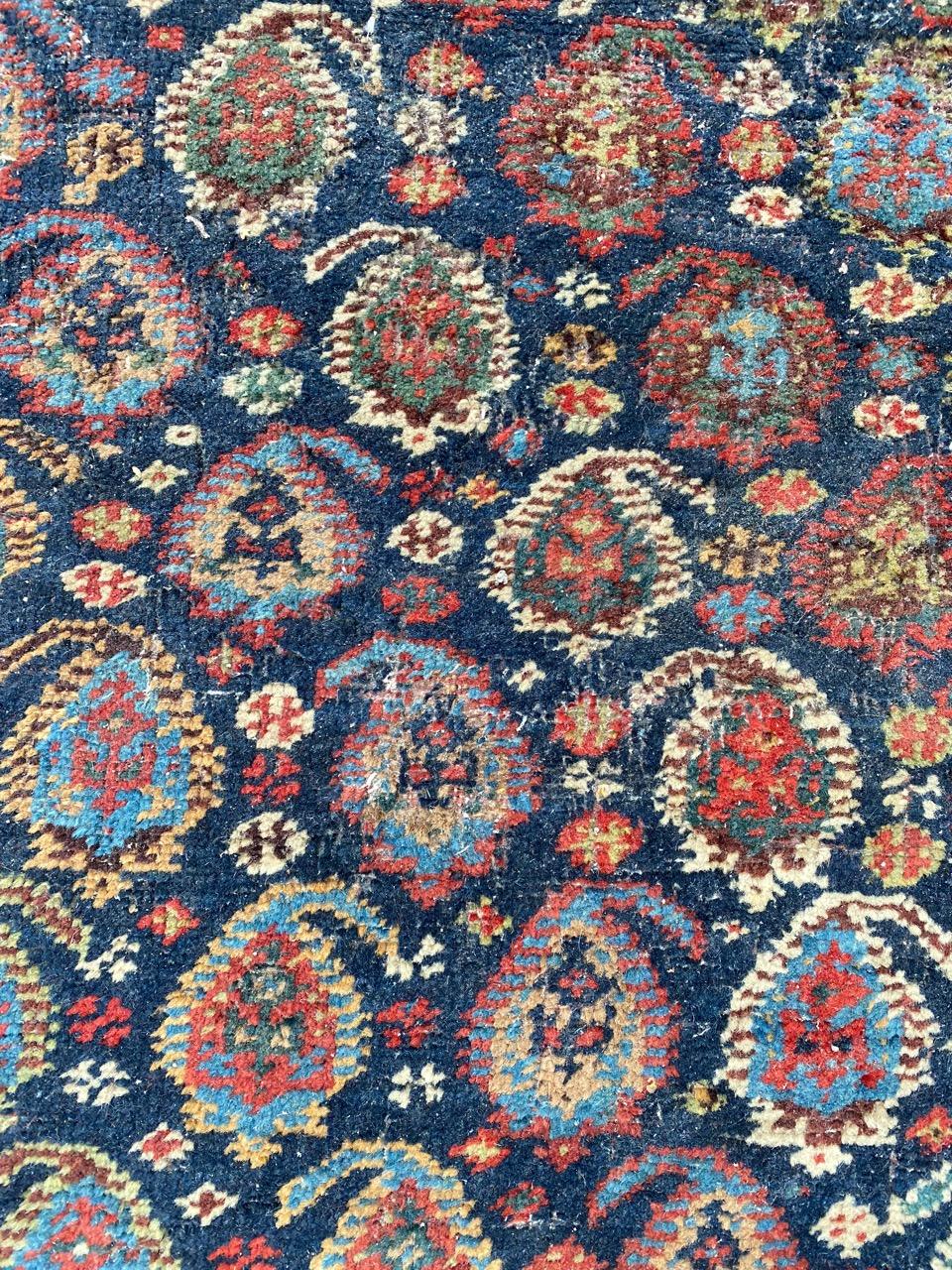 Bobyrug’s Very Pretty and Fine Antique Distressed Ghashghai Rug For Sale 6