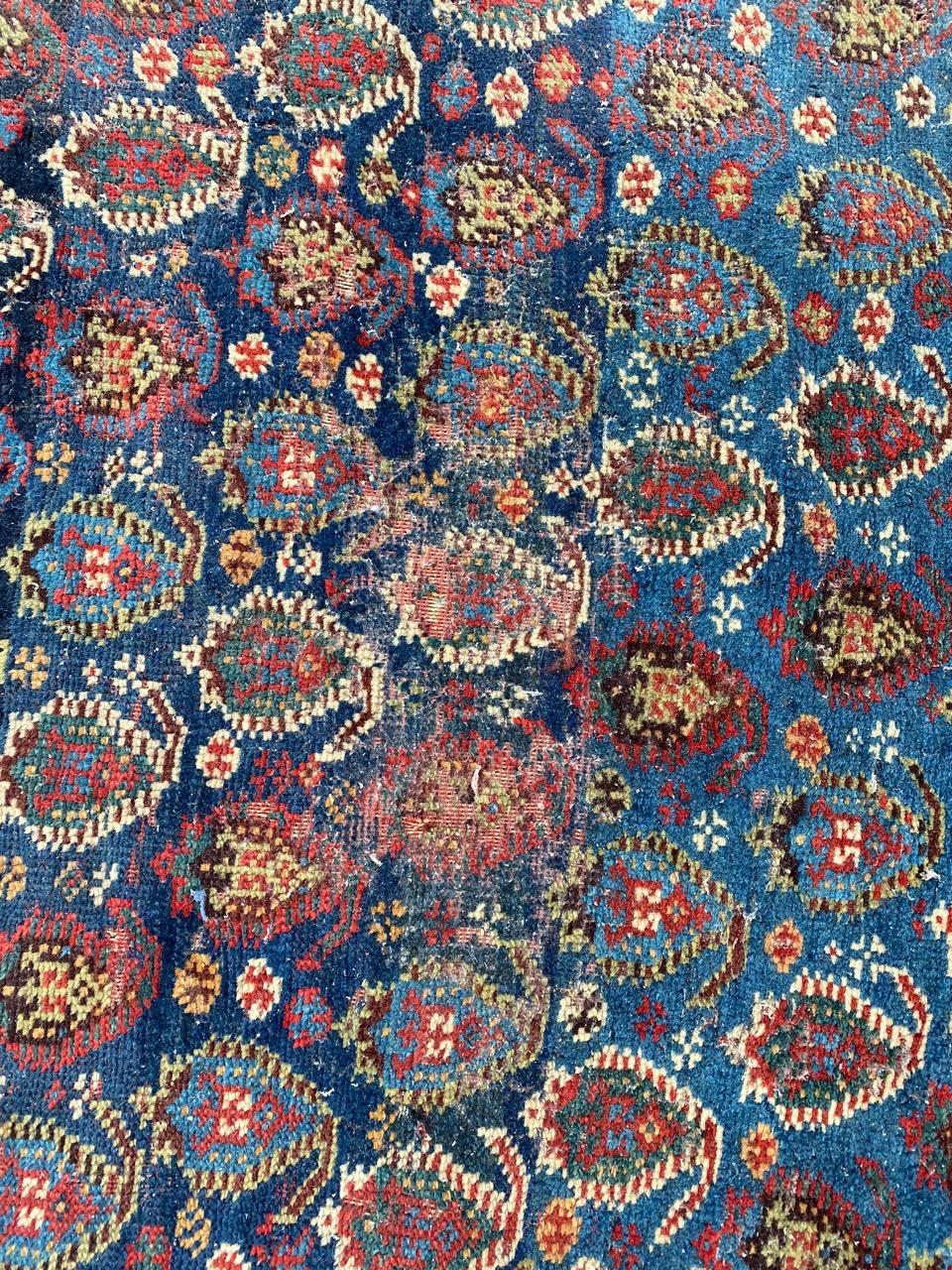 Nice 19th century qashqai rug with beautiful botteh desigh and nice natural colors, entirely and finely hand knotted with wool velvet on wool foundation.

✨✨✨
