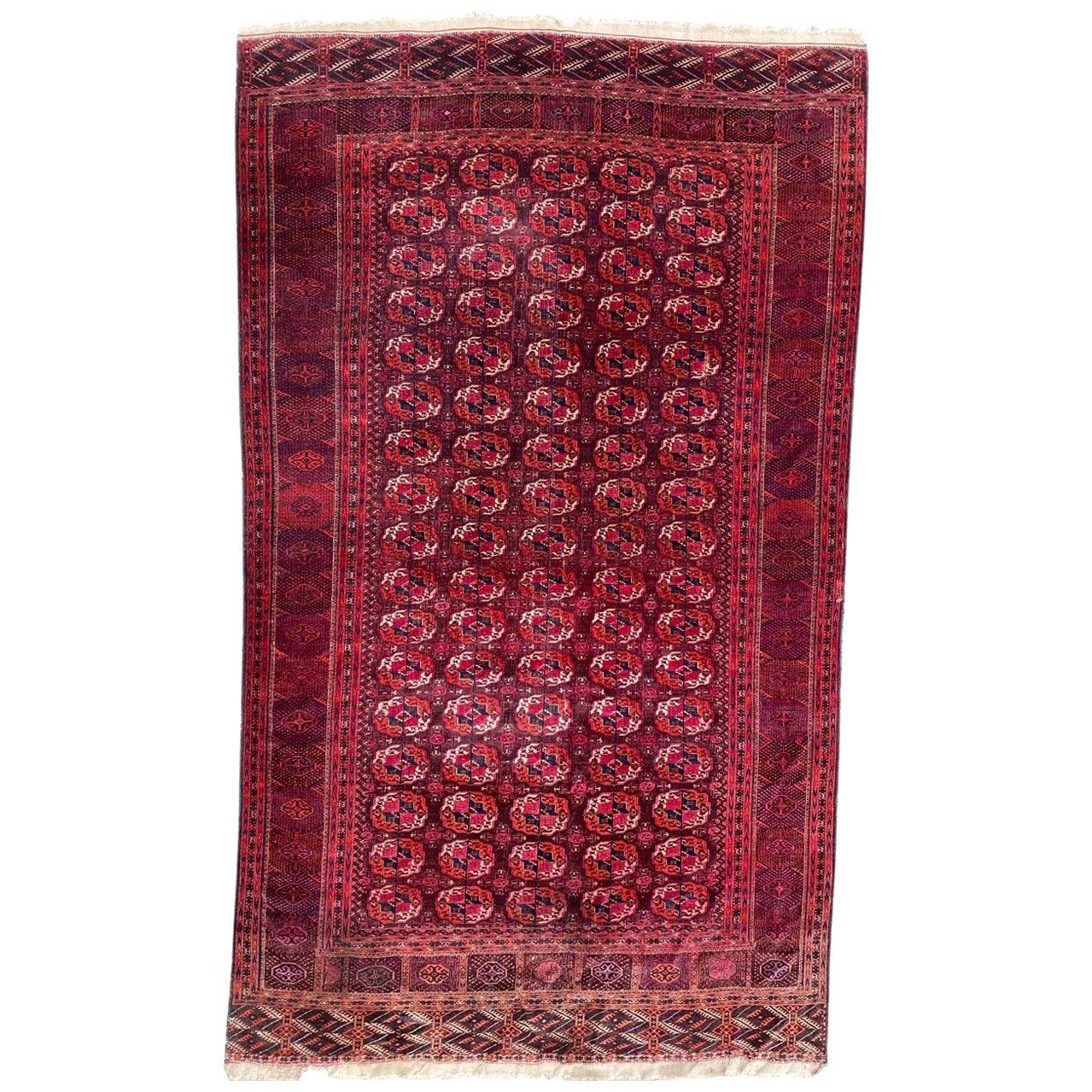 Bobyrug’s Very Pretty and Unusual Size Fine Antique Large Boukhara Rug For Sale