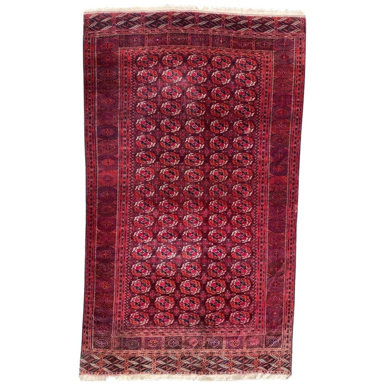Very Pretty and Unusual Size Fine Antique Large Boukhara Rug For Sale