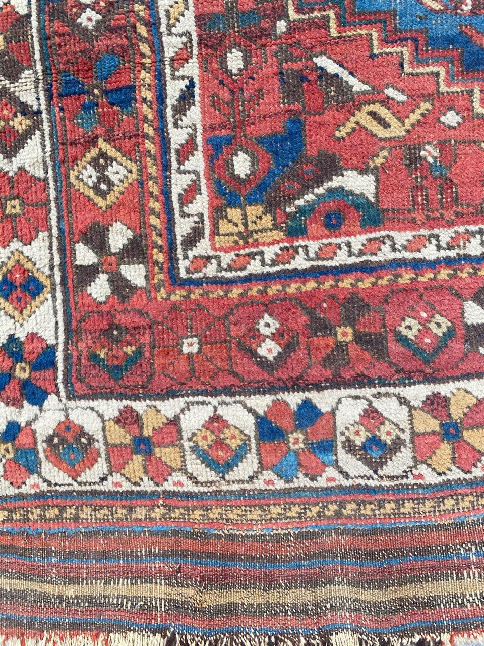 Very Pretty Antique Afshar Rug For Sale 5