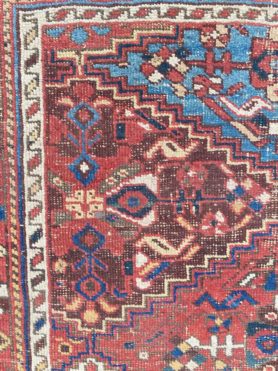 Very Pretty Antique Afshar Rug For Sale 7