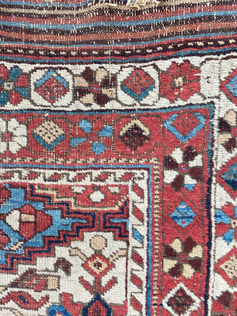 Antiker Afshar-Teppich in Hübscheform im Angebot 10
