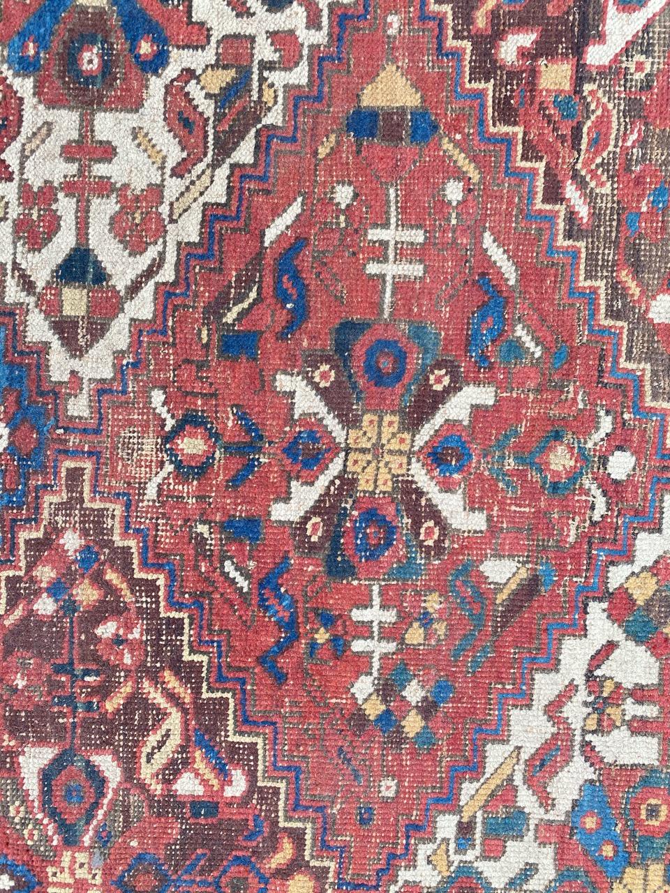 Wool Very Pretty Antique Afshar Rug For Sale