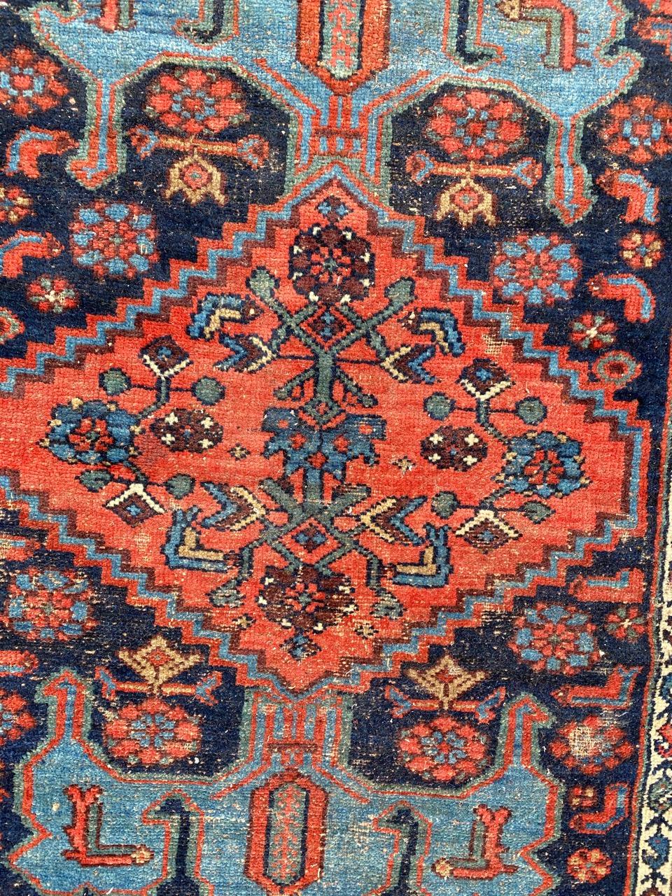 Hand-Knotted Very Pretty Antique Bijar Rug For Sale