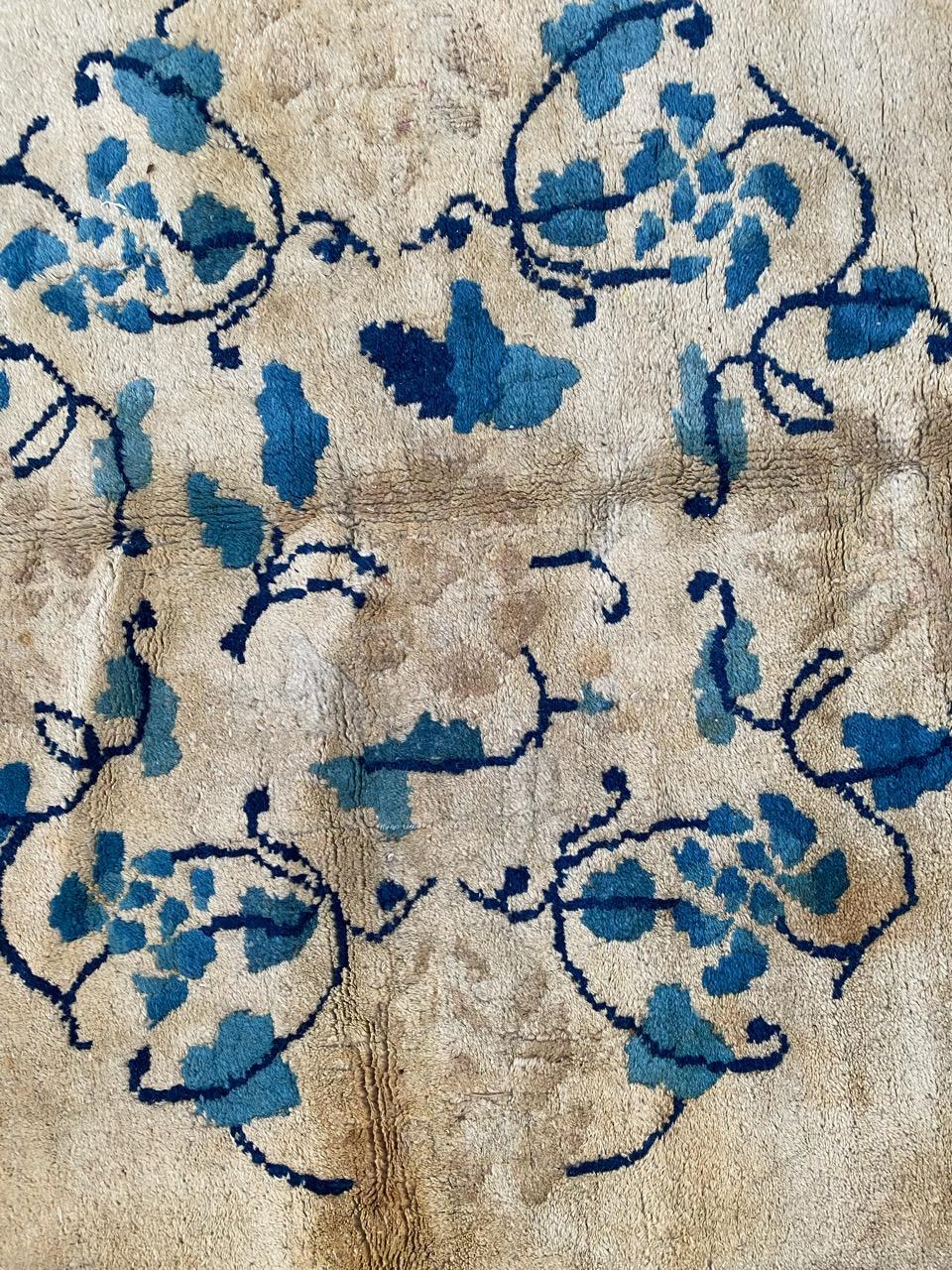 Bobyrug’s Very Pretty Antique Chinese Peking Rug For Sale 9