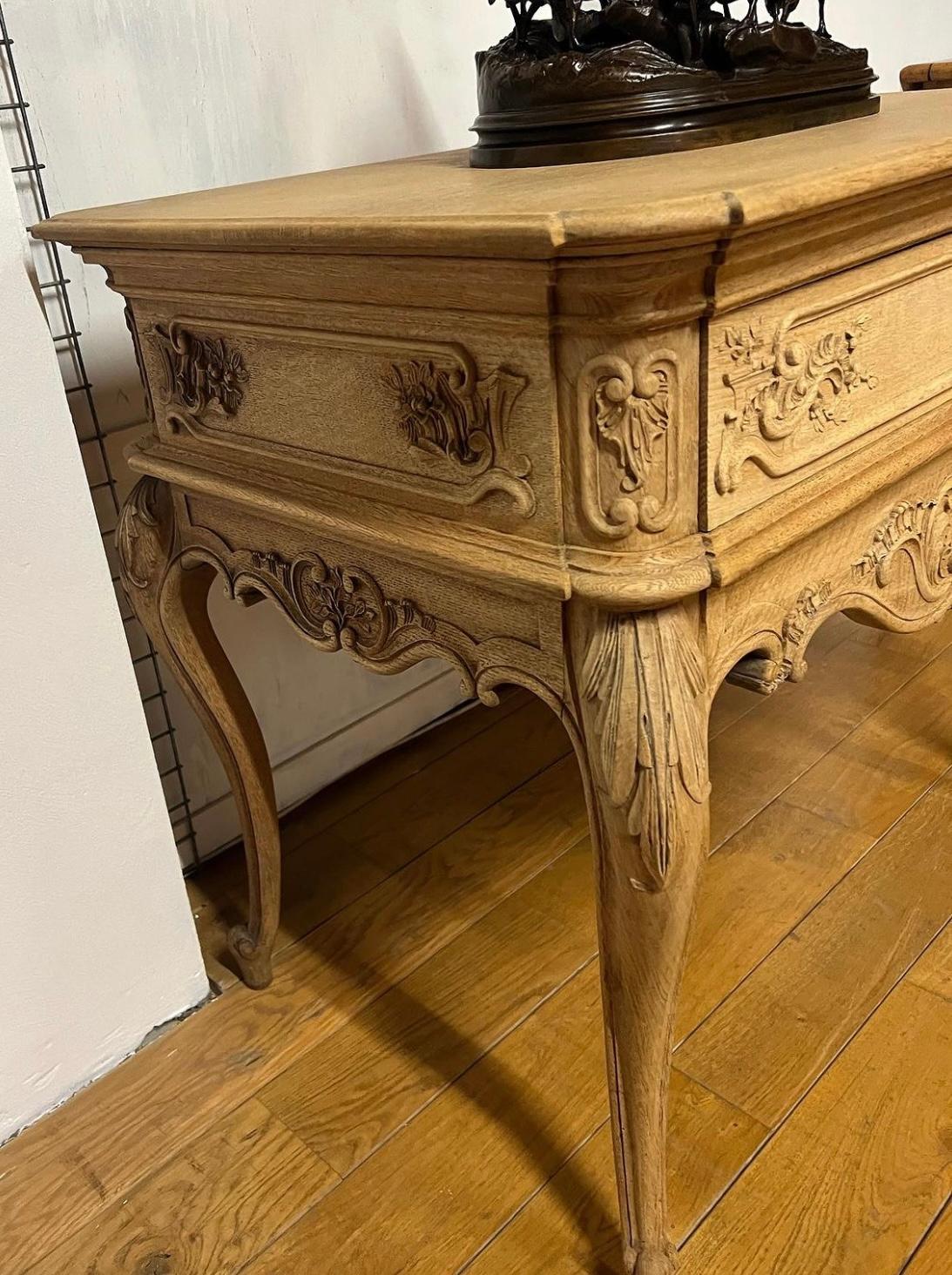 french style oak lamp table