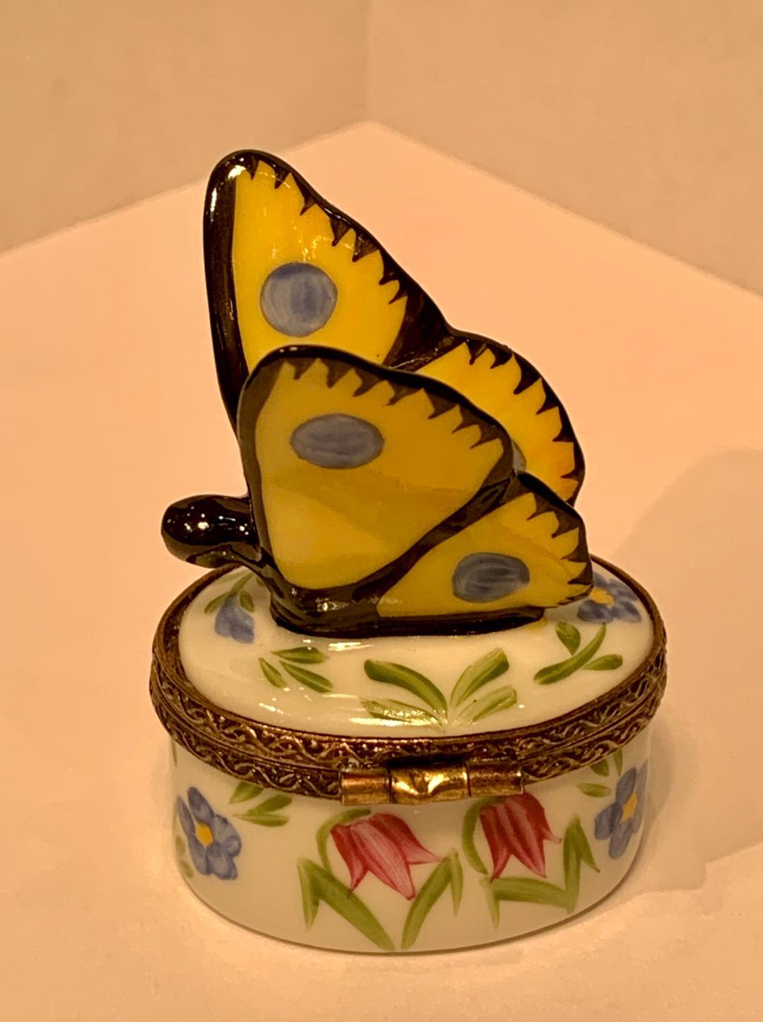limoges butterfly boxes