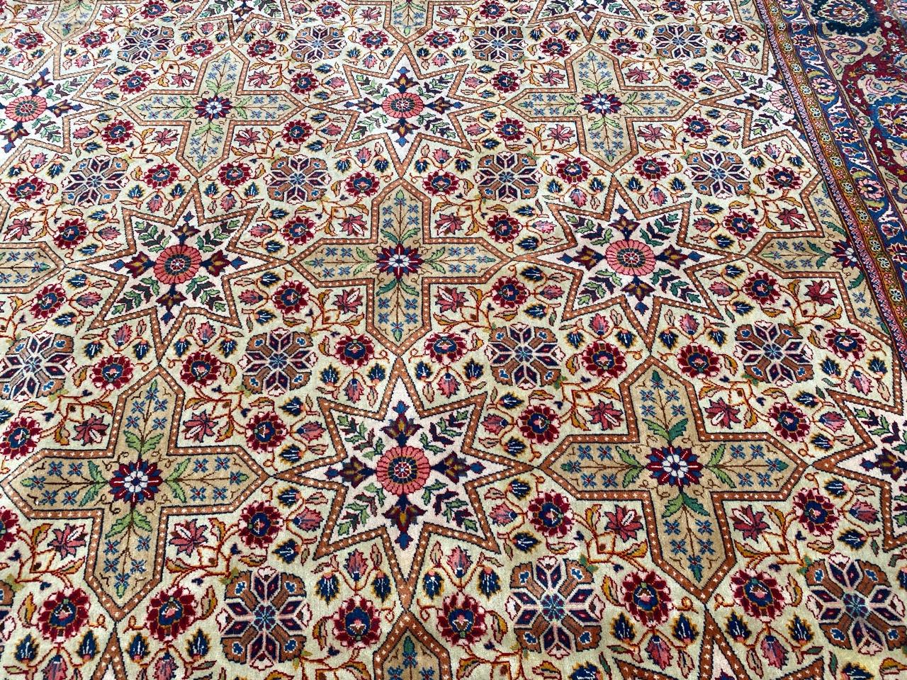 Bobyrugs sehr hübscher großer Kashan-Teppich aus der Mitte des Jahrhunderts im Angebot 5