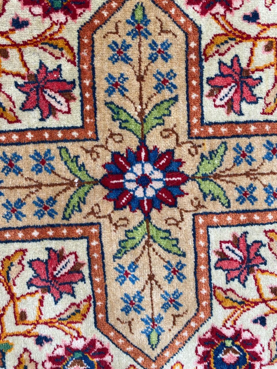 Bobyrugs sehr hübscher großer Kashan-Teppich aus der Mitte des Jahrhunderts im Angebot 10