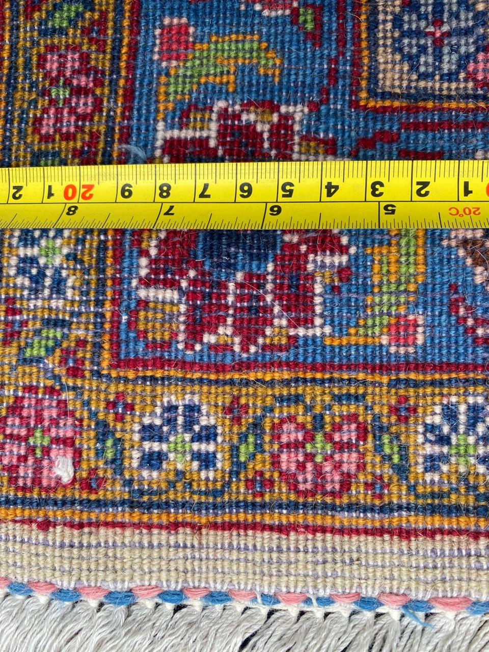 Bobyrugs sehr hübscher großer Kashan-Teppich aus der Mitte des Jahrhunderts im Angebot 12