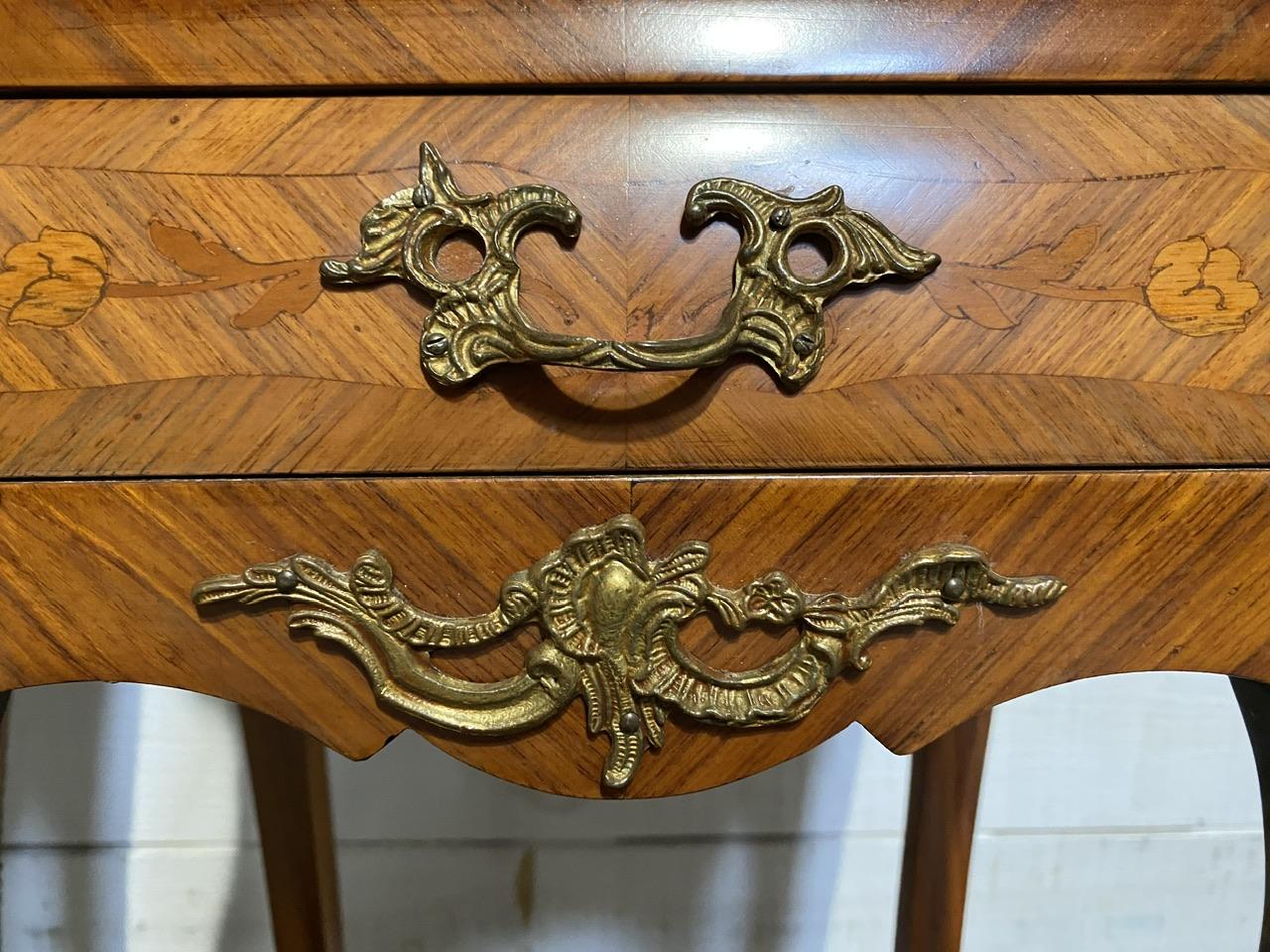 Very Pretty Pair French Bedside Tables For Sale 6