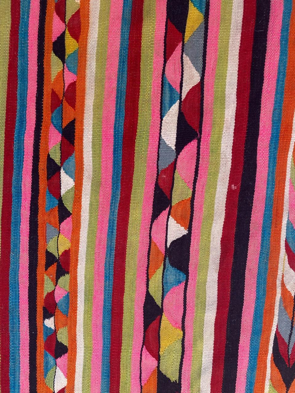 Tribal Bobyrug’s Very Pretty Vintage Colourful Moroccan Kilim For Sale