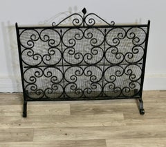 Very Pretty Wrought Iron Fire Screen, Fire Guard