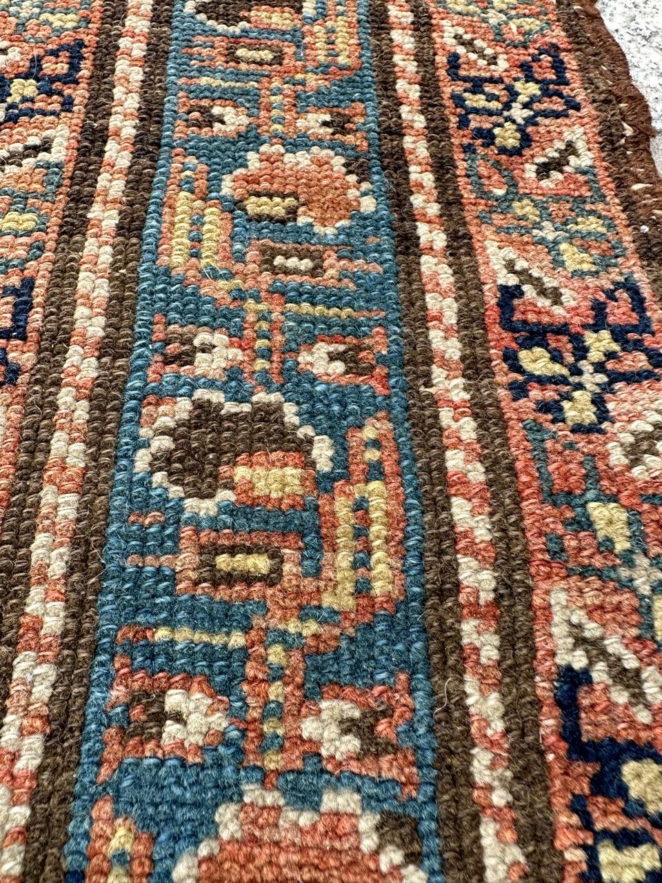 Bobyrug's Très joli champ jaune antique Malayer runner en vente 7