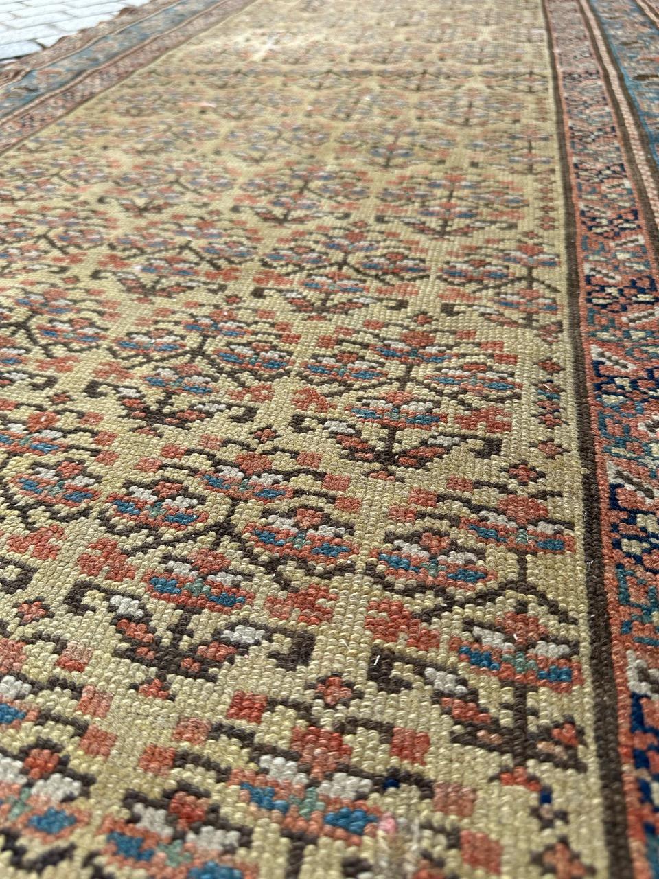 Bobyrug’s Very pretty yellow field antique Malayer runner  For Sale 10