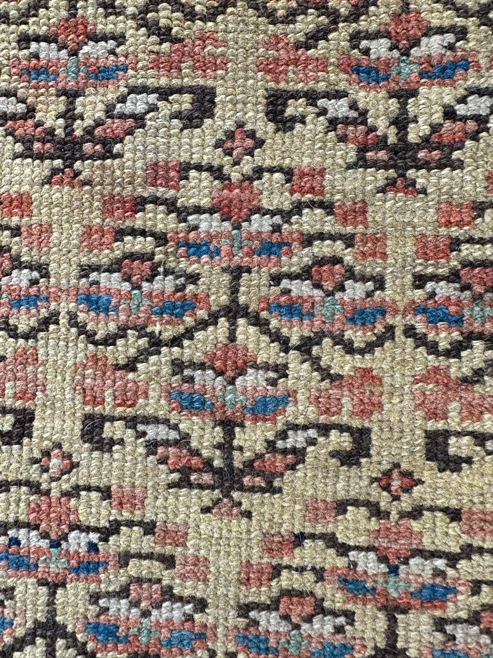 Bobyrug’s Very pretty yellow field antique Malayer runner  For Sale 11