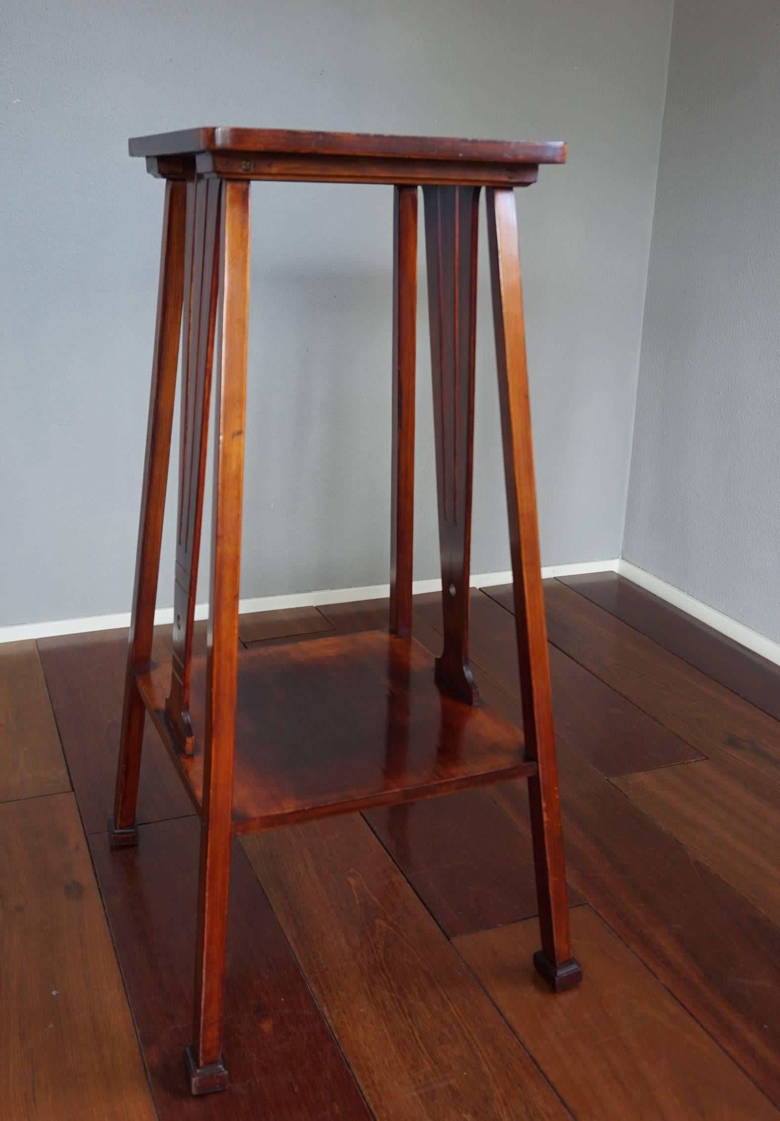 Very Rare and Handcrafted Vienna Secession Plant Stand Pedestal by Thonet 5