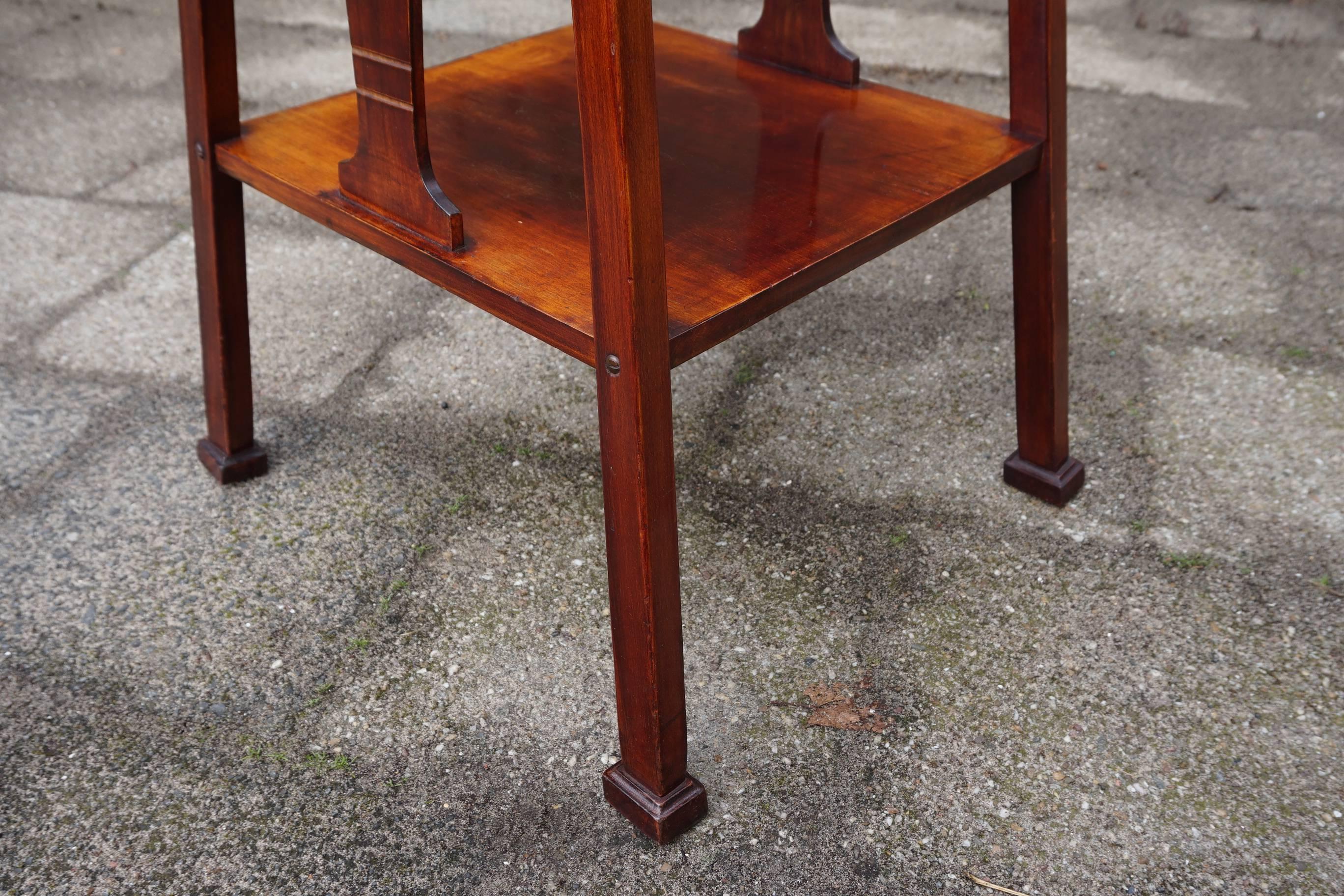 Very Rare and Handcrafted Vienna Secession Plant Stand Pedestal by Thonet In Good Condition In Lisse, NL