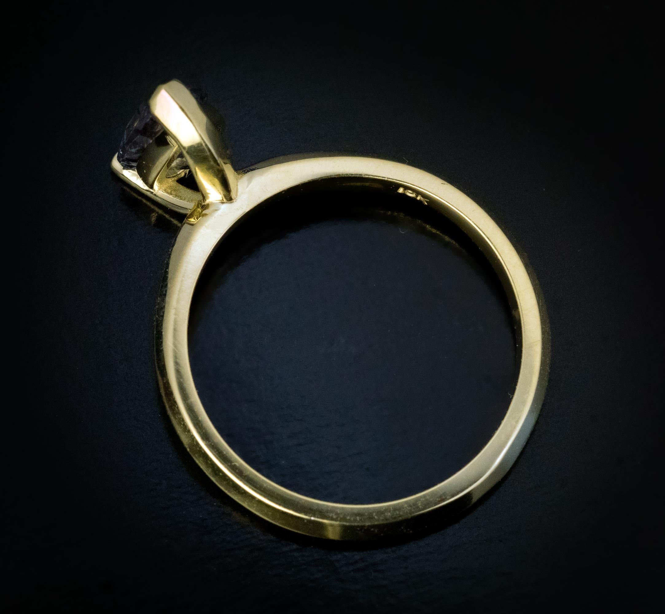 Pear Cut Very Rare 1.37 Ct Russian Alexandrite Engagement Ring