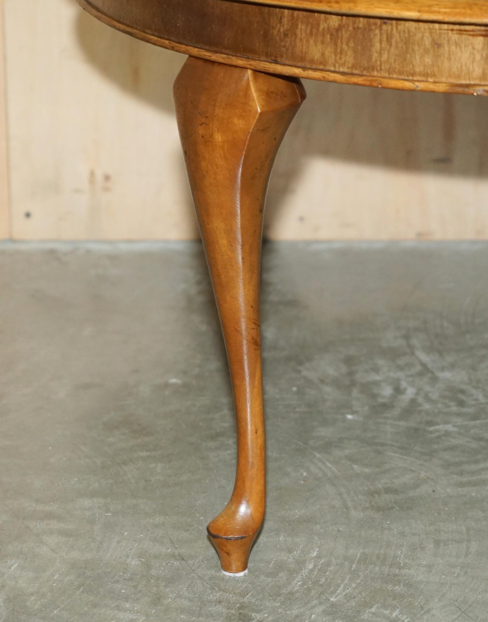 VERY RARE 1490 TO 1590 DATED MARQUETRY INLAID COFFEE TABLE BURR WALNUT SATiNWOOD 9