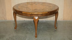 MOLTO RARO TAVOLO DA CAFFE' INLAIDATO MARQUETRY DAL 1490 AL 1590 LEGNO DI NOCE SATICO