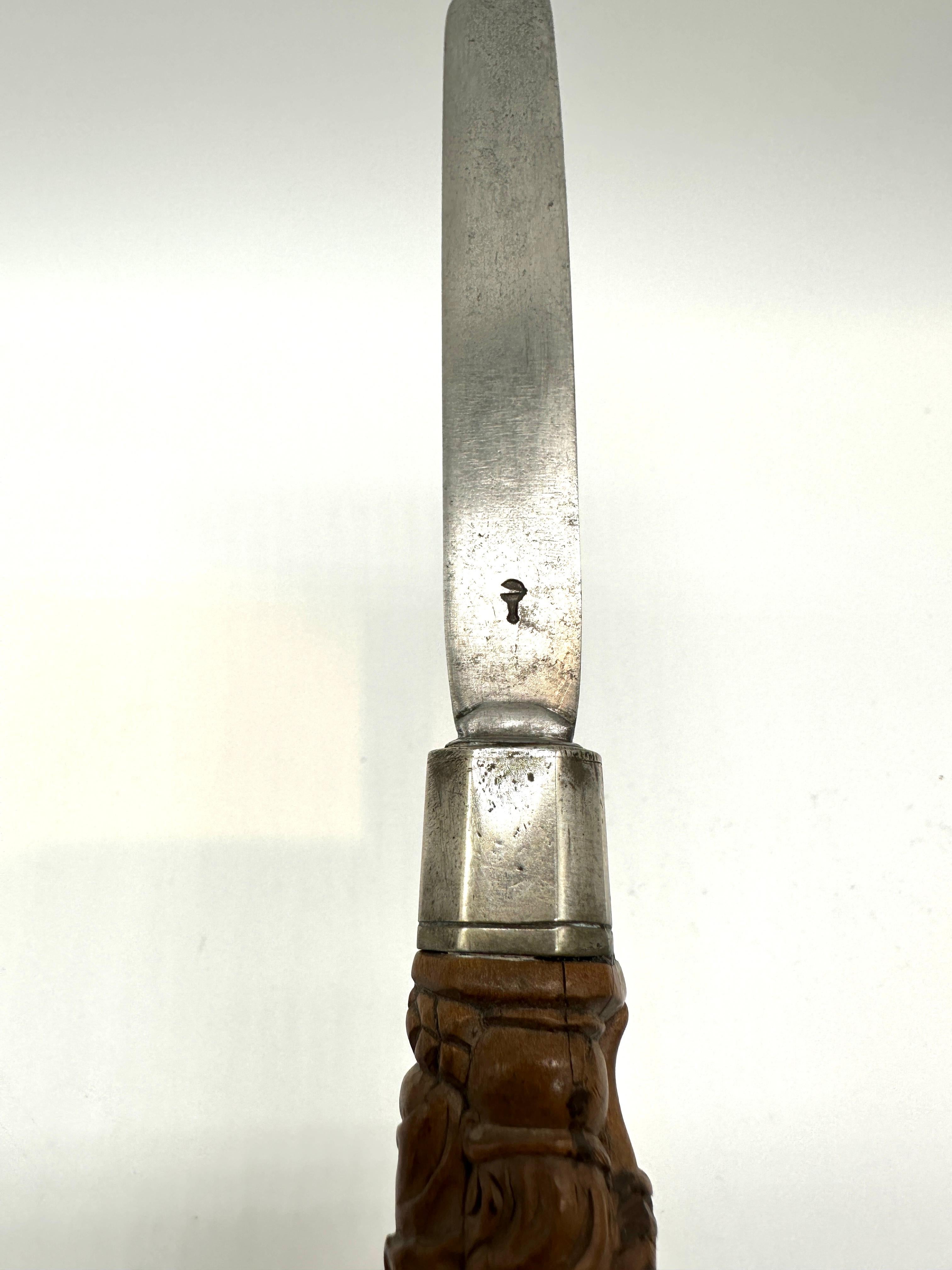 Seltenes italienisches Judaica-Holz-Silber-Cumcision-Messer aus dem 17. Jahrhundert im Angebot 7