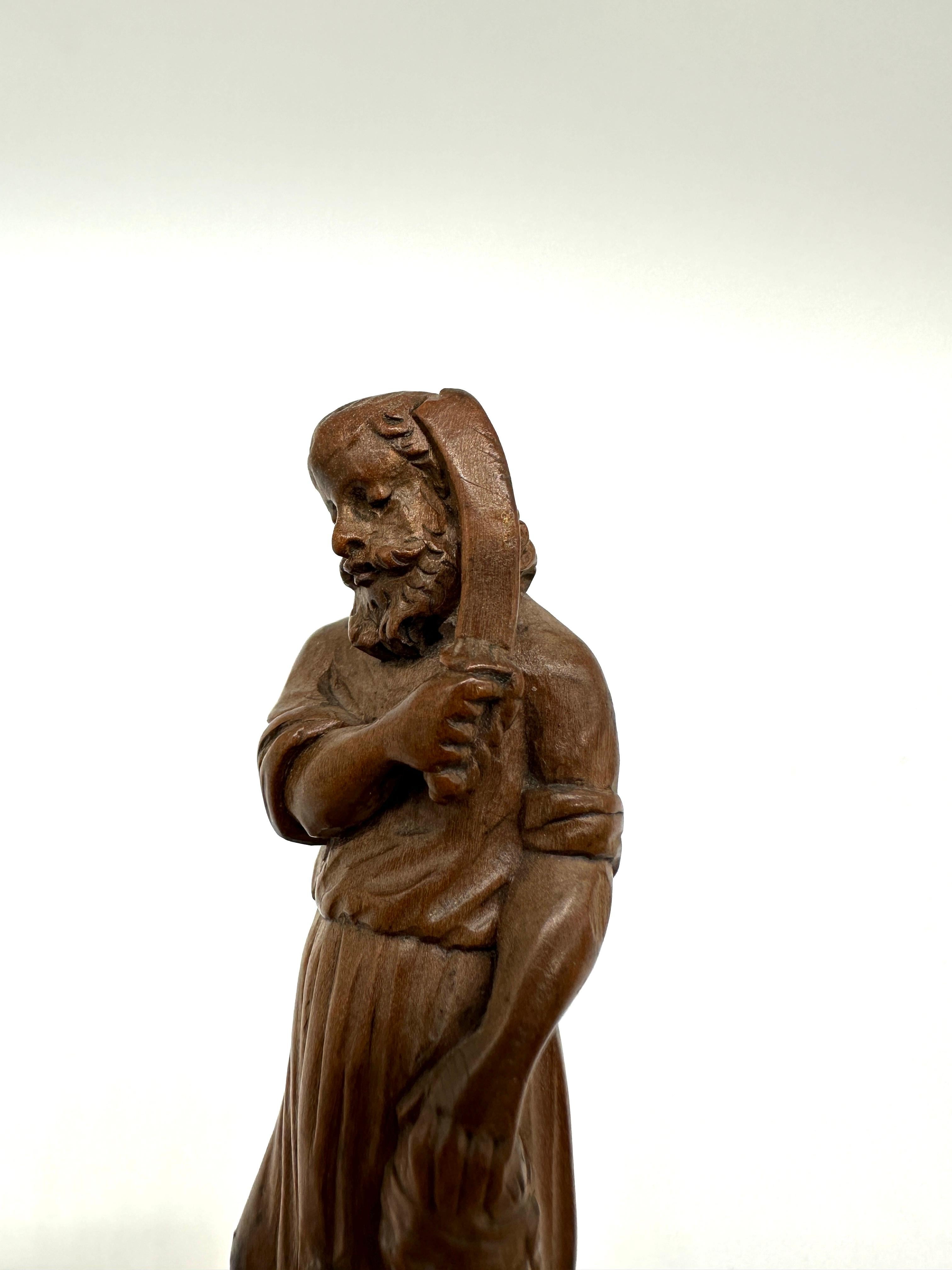 Seltenes italienisches Judaica-Holz-Silber-Cumcision-Messer aus dem 17. Jahrhundert im Angebot 10