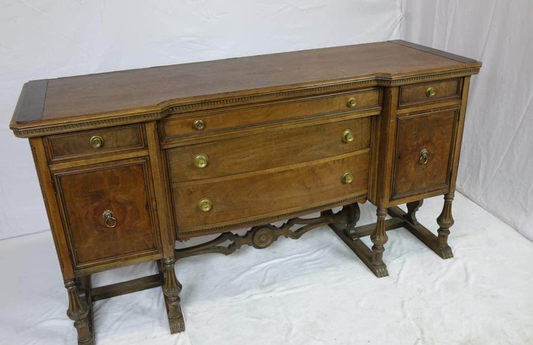 18th Century and Earlier Very Rare 18/19 Century American Wood Side Board For Sale