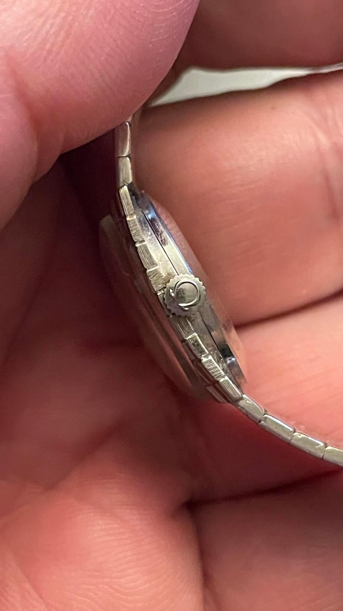 XMAS SALE! Very rare - 18 carat white gold Omega vintage watch (1968) 2