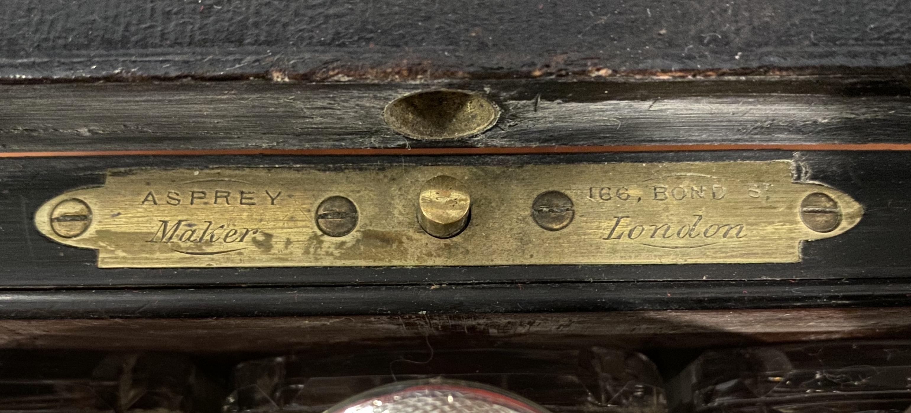 Very Rare 1867 Asprey & Co. Coromandel Dressing Table Box Sterling Silver Pearl For Sale 11