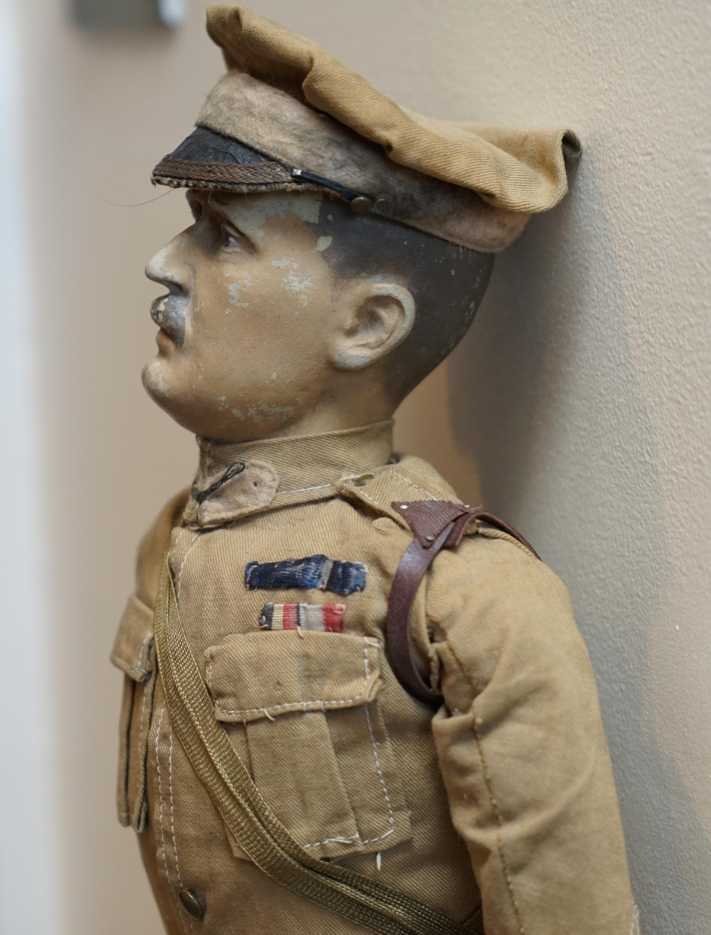 Hand-Crafted Very Rare 1898-1914 British Patriotic Propaganda Doll of Lord Horatio Kitchener For Sale